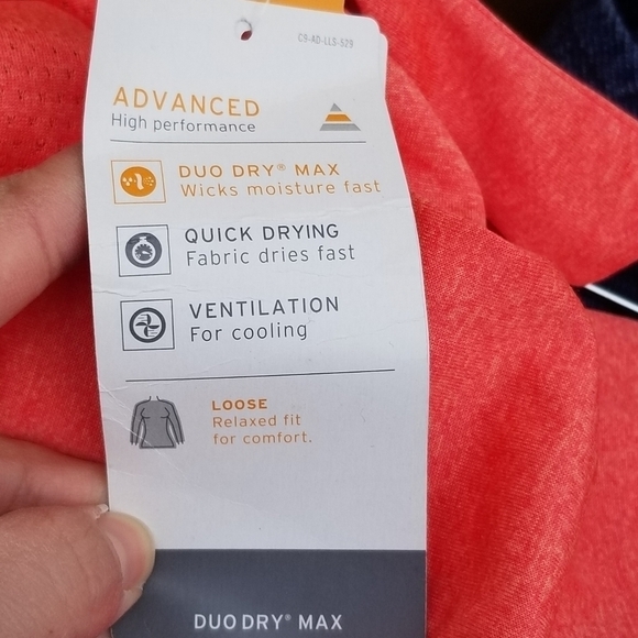 NWT C9 by Champion bright coral flowy keyhole athletic top XXL - Picture 4 of 8